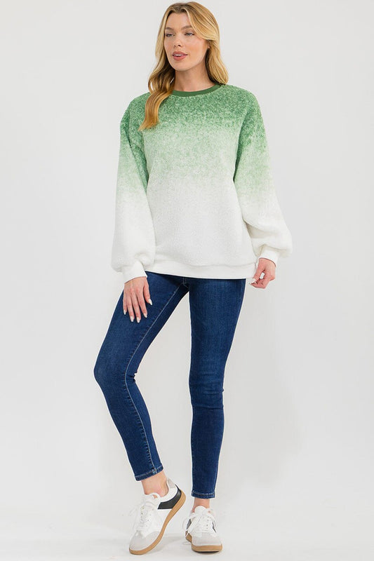 Ombre Pullover Knit Top