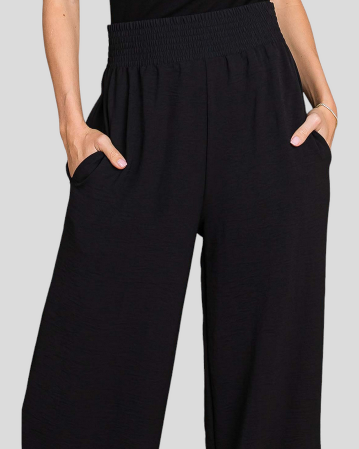 Relaxed Smocked Waist Pant