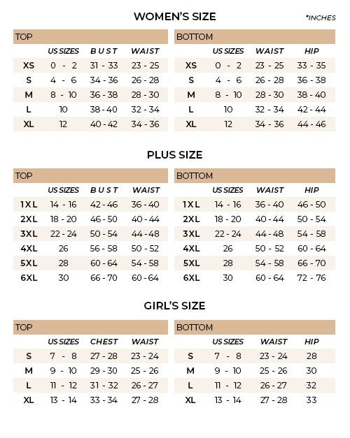 size chart for umgee products