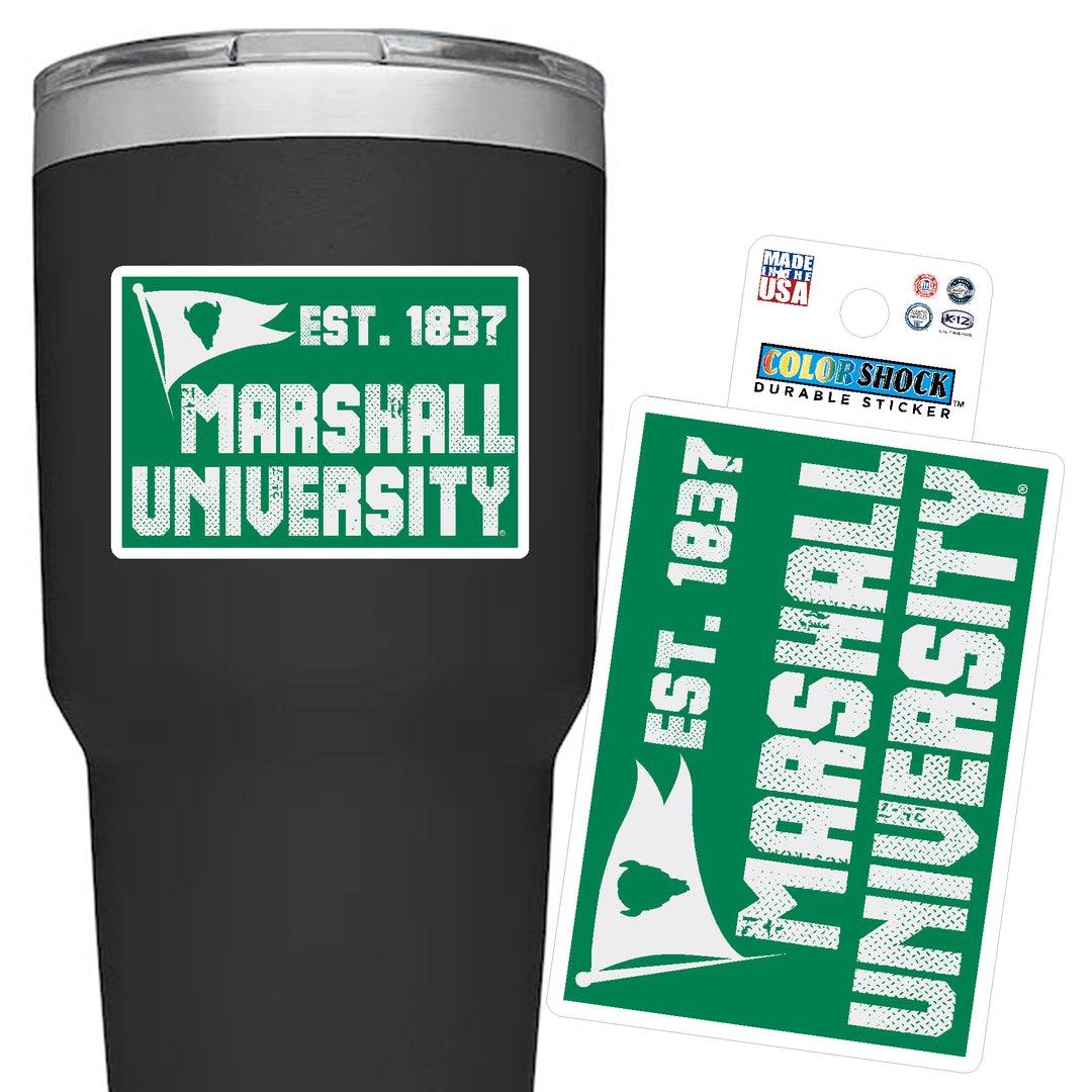 Marshall University Flag Sticker
