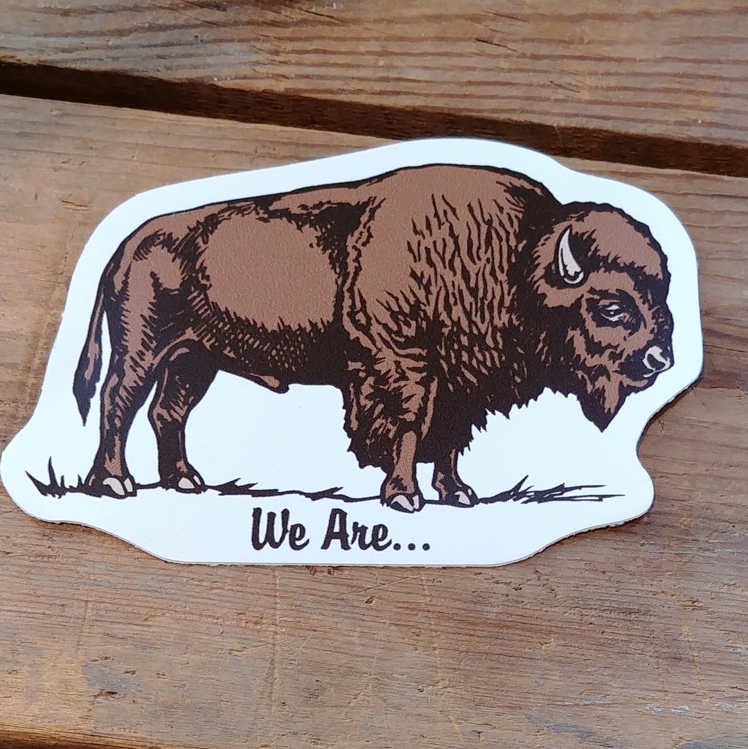 Bison Die Cut Sticker