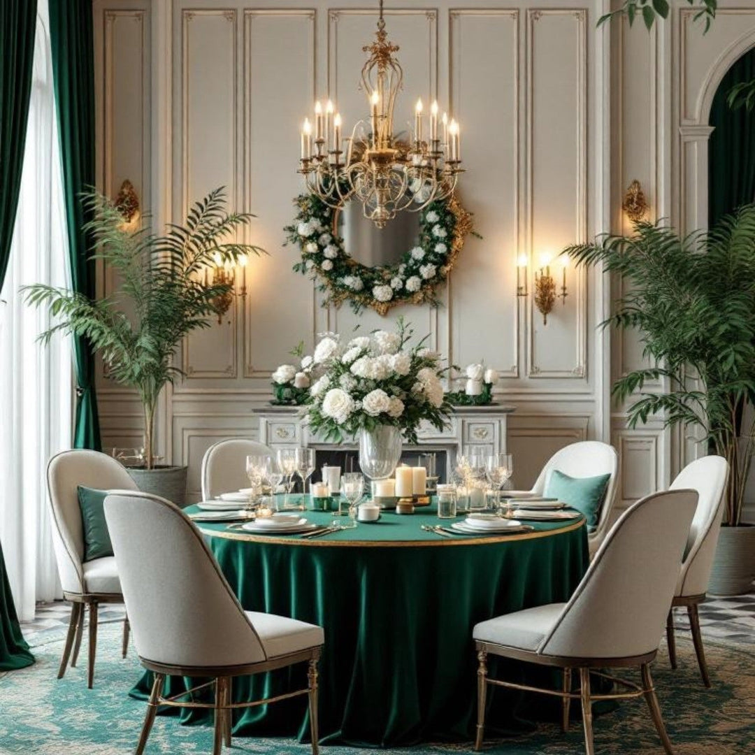 AI rooms with green deco. You wish your home looked this good. Okay, maybe it's just me.