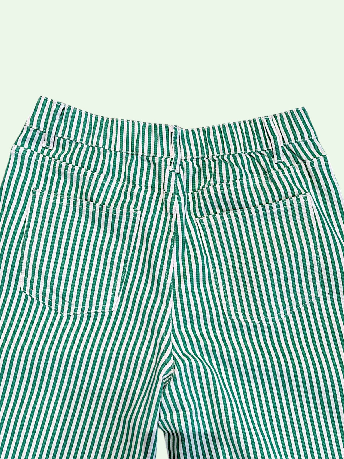 Pinstripe Utility Denim Pants