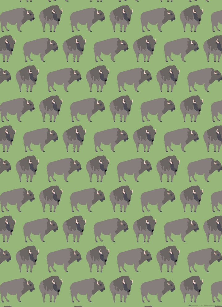 Buffalo Gift Wrap Roll (3 sheets/roll)