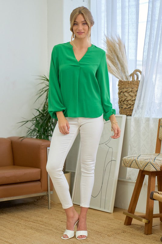 Anne Pleated Blouse