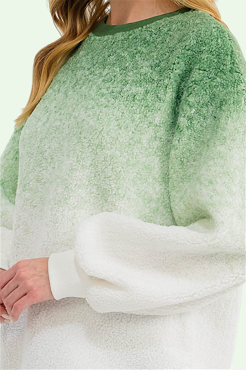 Ombre Pullover Knit Top