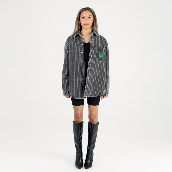 Marshall University Rhinestone Denim Jacket