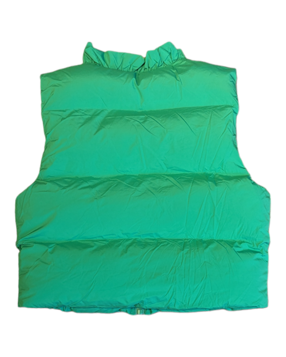 back flat view of the puffer vest