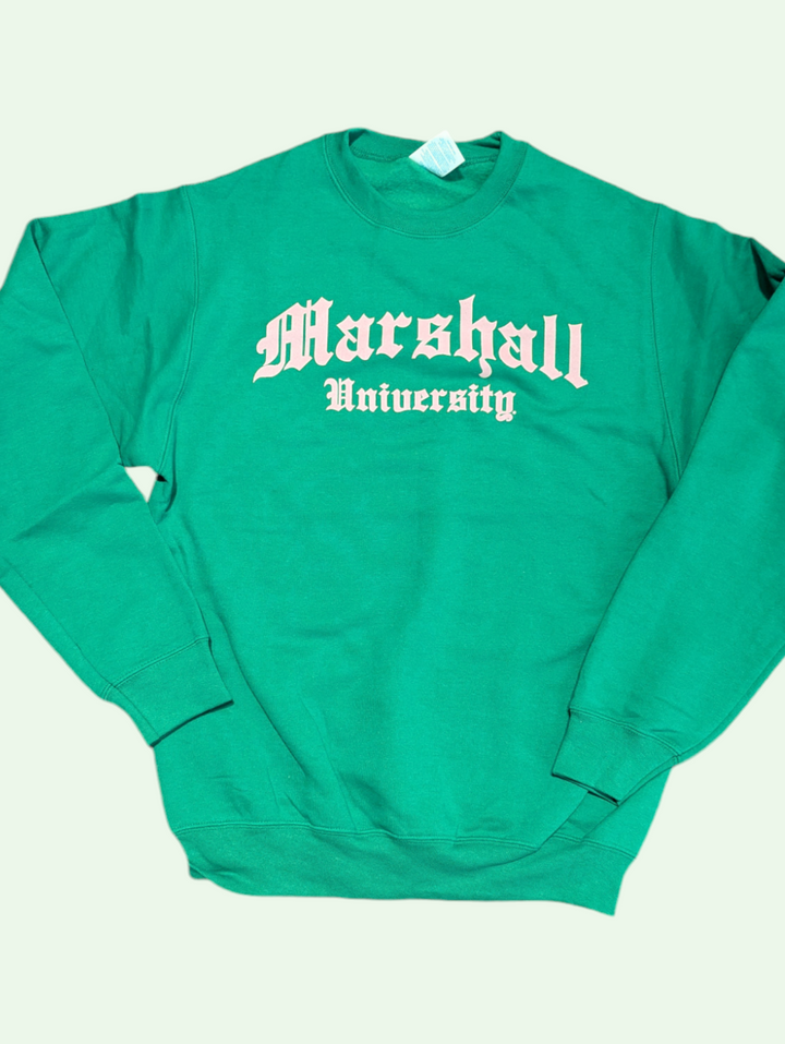 Marshall University Antiquity Crew Sweatshirt