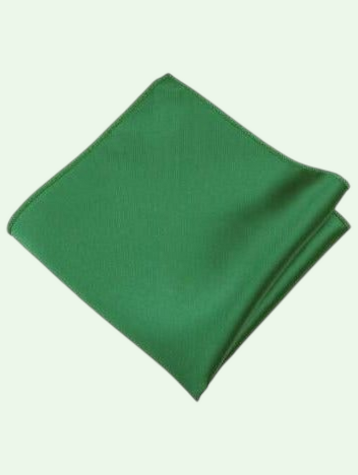 Kelly Green Silk Pocket Square