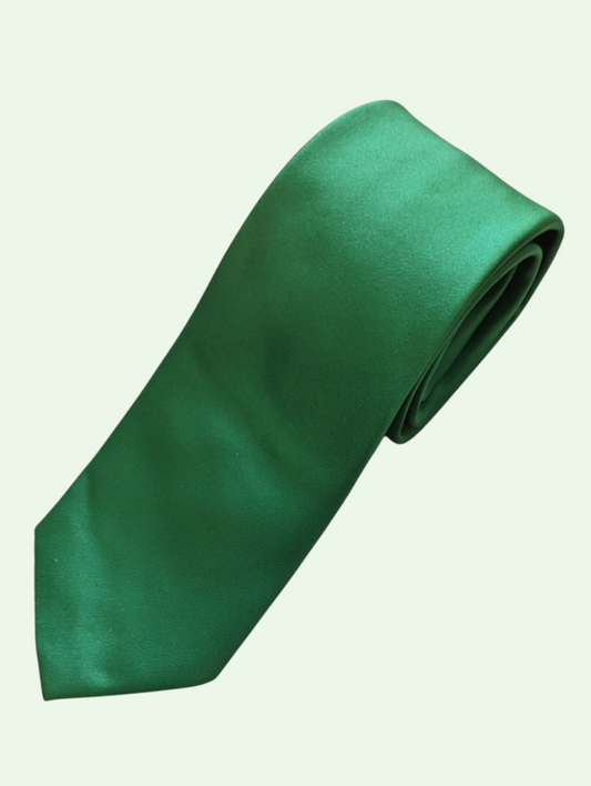 Solid Kelly Green Necktie