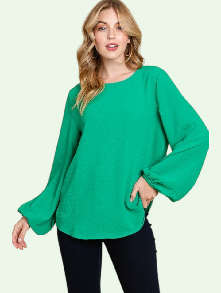 Bell Sleeve Tunic Blouse