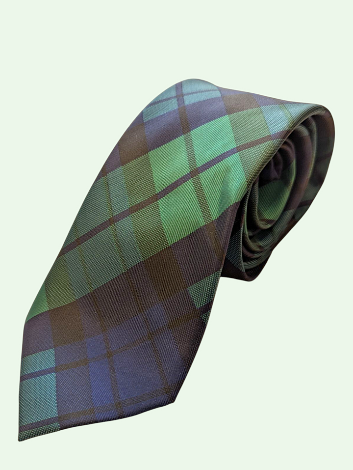 Plaid Silk Necktie