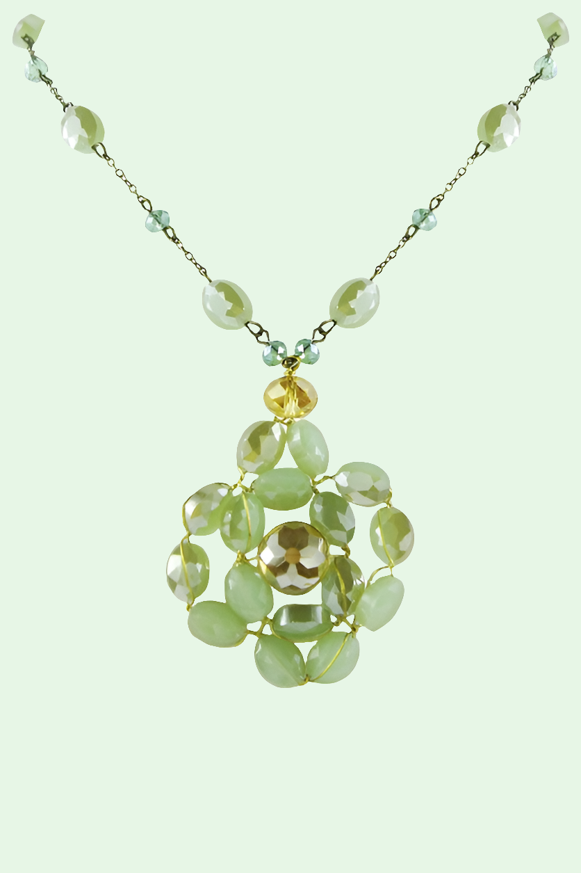 Crystal Flower Necklace