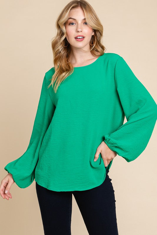 Bell Sleeve Tunic Blouse