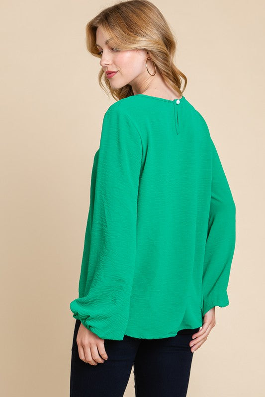 Bell Sleeve Tunic Blouse