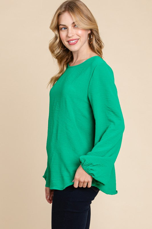 Bell Sleeve Tunic Blouse