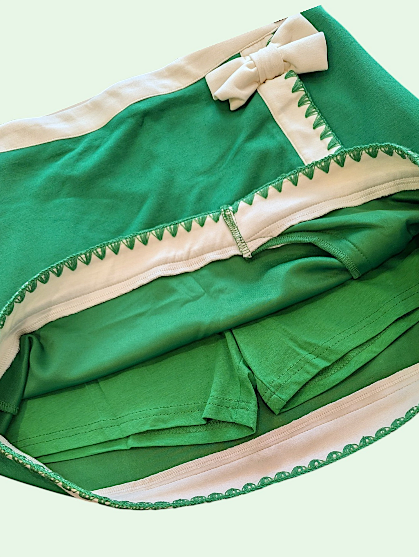 detail of the bitsy skirt showing the shorts underneath