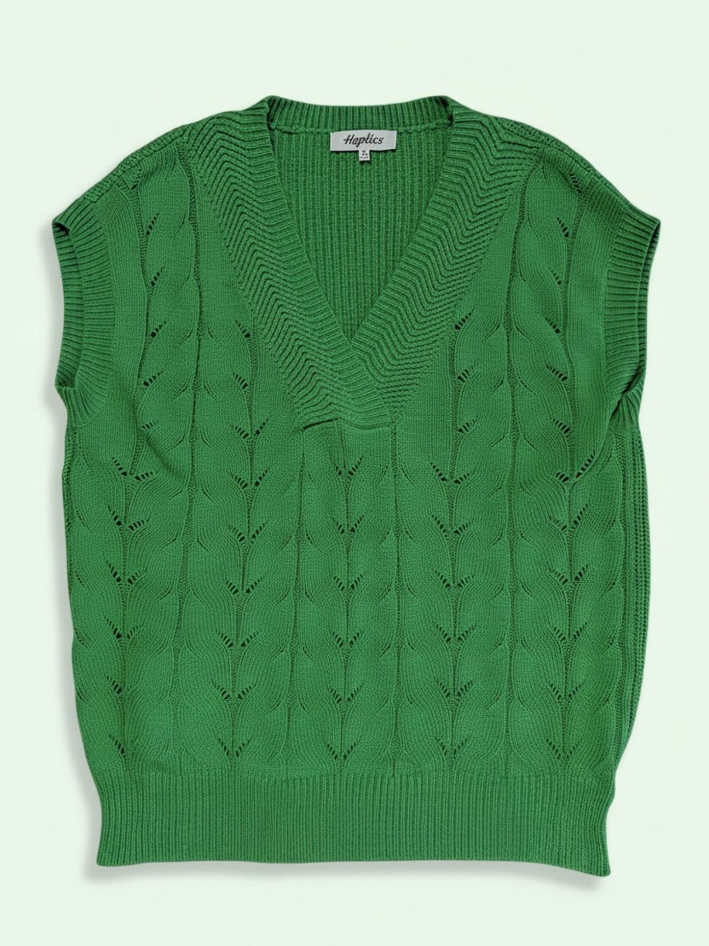 Women's Cable Knit Oversize Sweater Vest