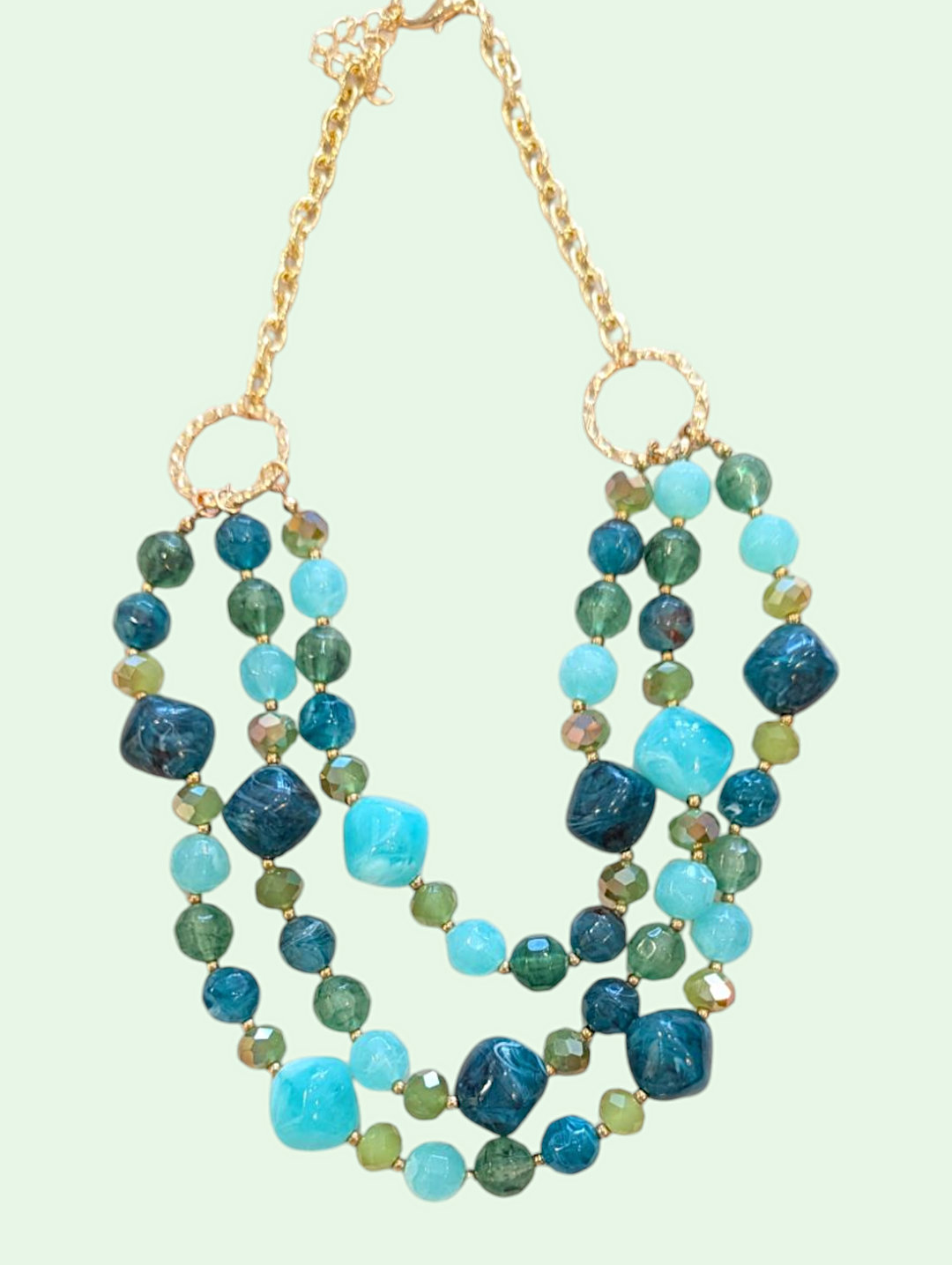 a studio shot of the erica necklace