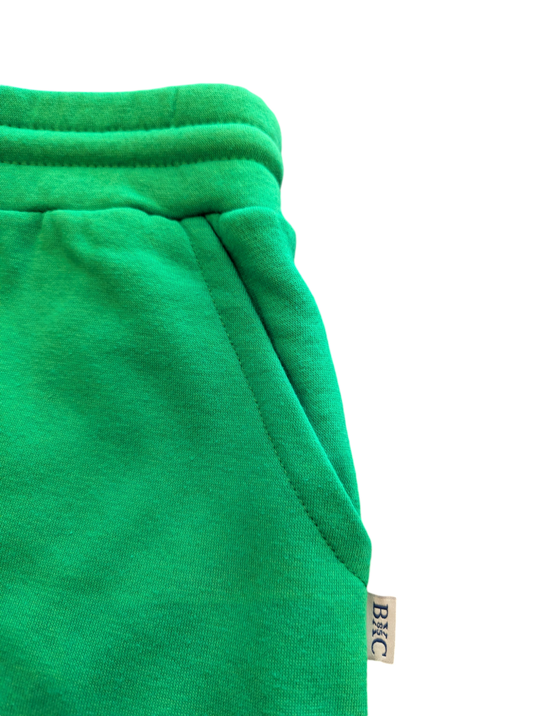 a  detail shot of the fleece short pocket
