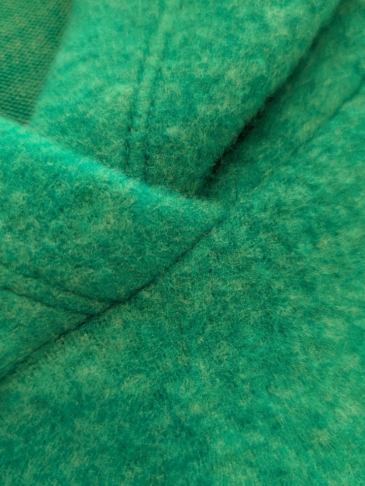 Close-up of green fabric texture