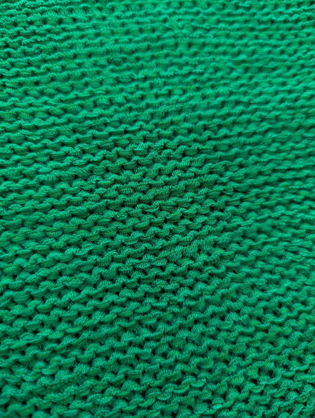 Close-up of green textured fabric