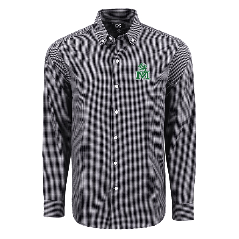 Cutter & Buck Skyline Epic Confidence Recycled Gingham Men's Dress Shirt