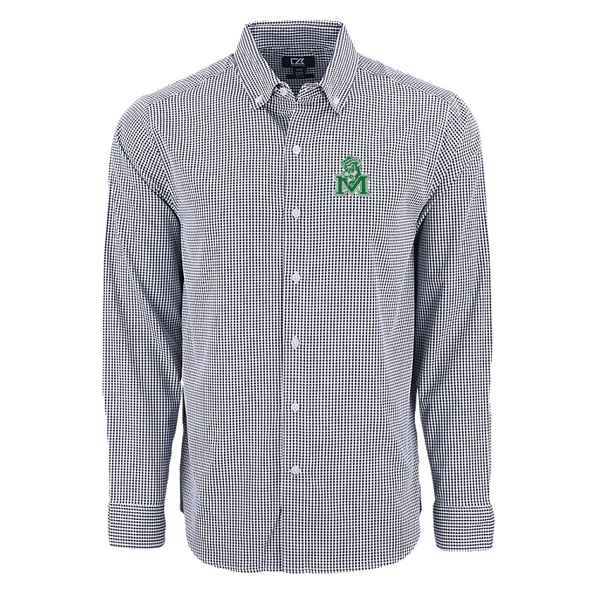 Cutter & Buck Skyline Epic Confidence Recycled Gingham Men's Dress Shirt
