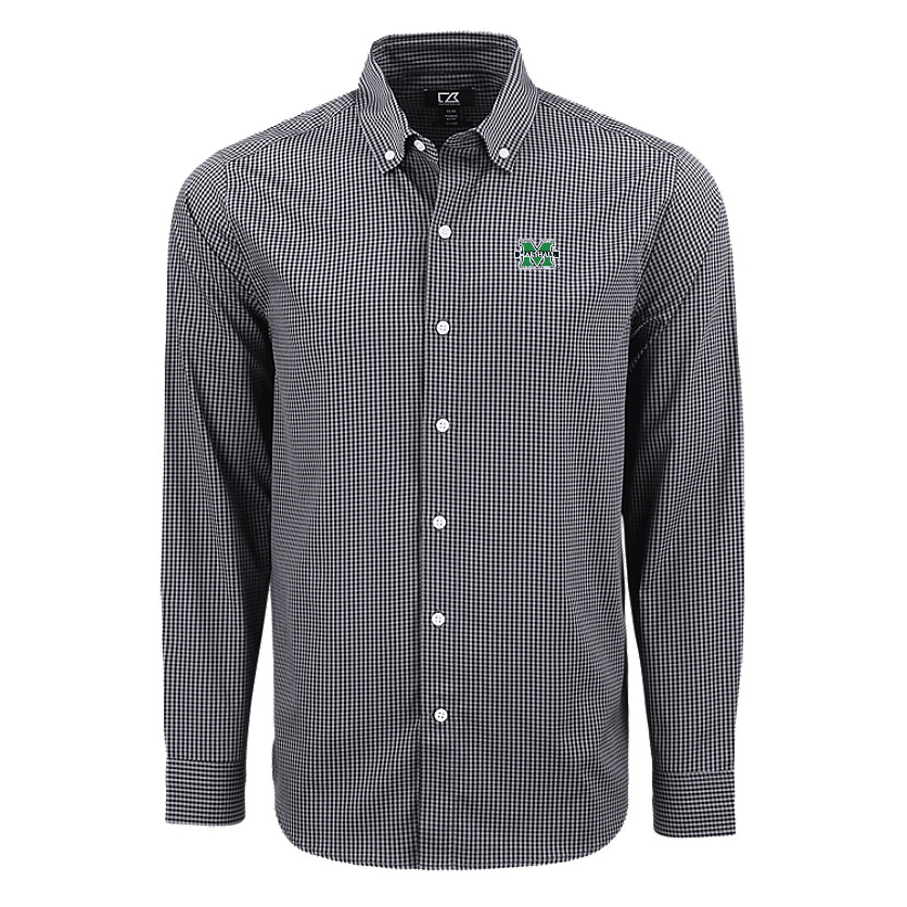 Cutter & Buck Skyline Epic Confidence Recycled Gingham Men's Dress Shirt