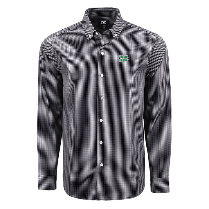 Cutter & Buck Skyline Epic Confidence Recycled Gingham Men's Dress Shirt