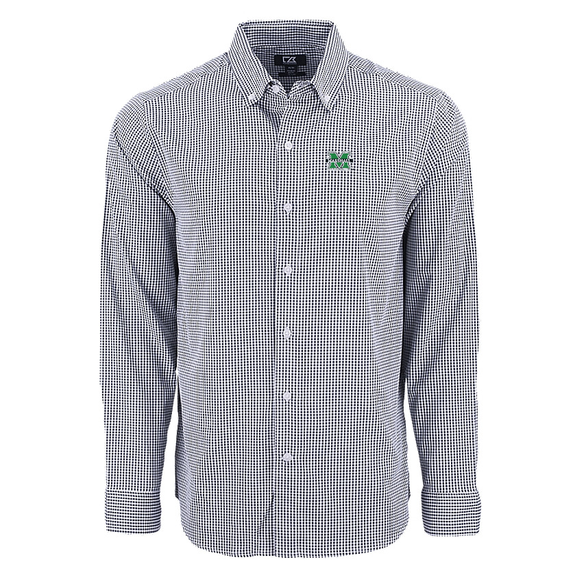 Cutter & Buck Skyline Epic Confidence Recycled Gingham Men's Dress Shirt