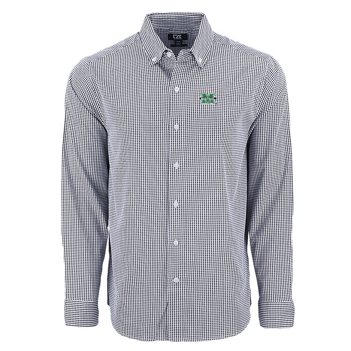 Cutter & Buck Skyline Epic Confidence Recycled Gingham Men's Dress Shirt