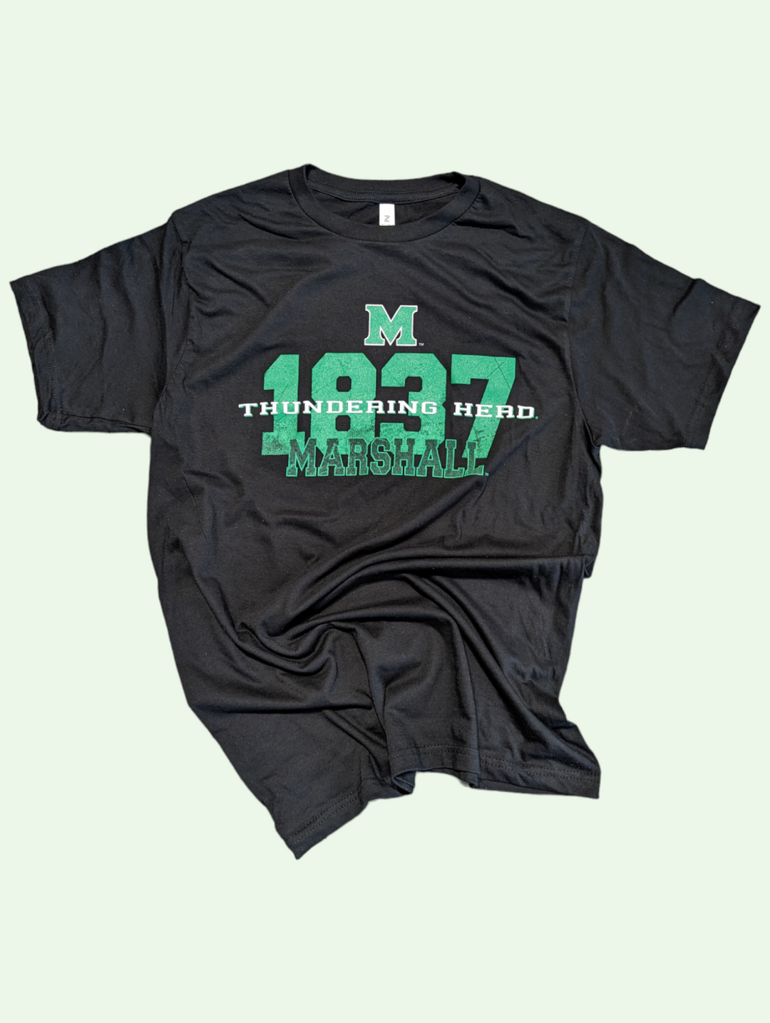 a flat lay of the 1837 tee shirt