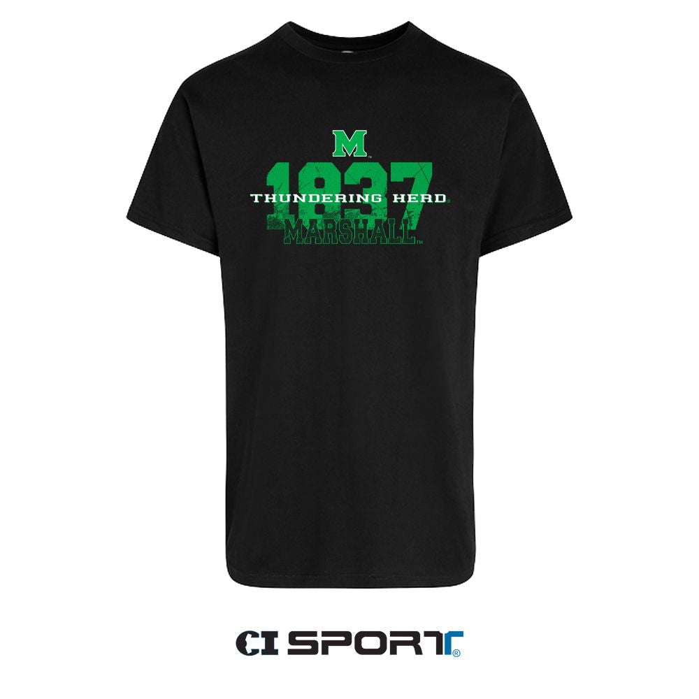 the studio mock up of the 1837 tee with the CI brand attached
