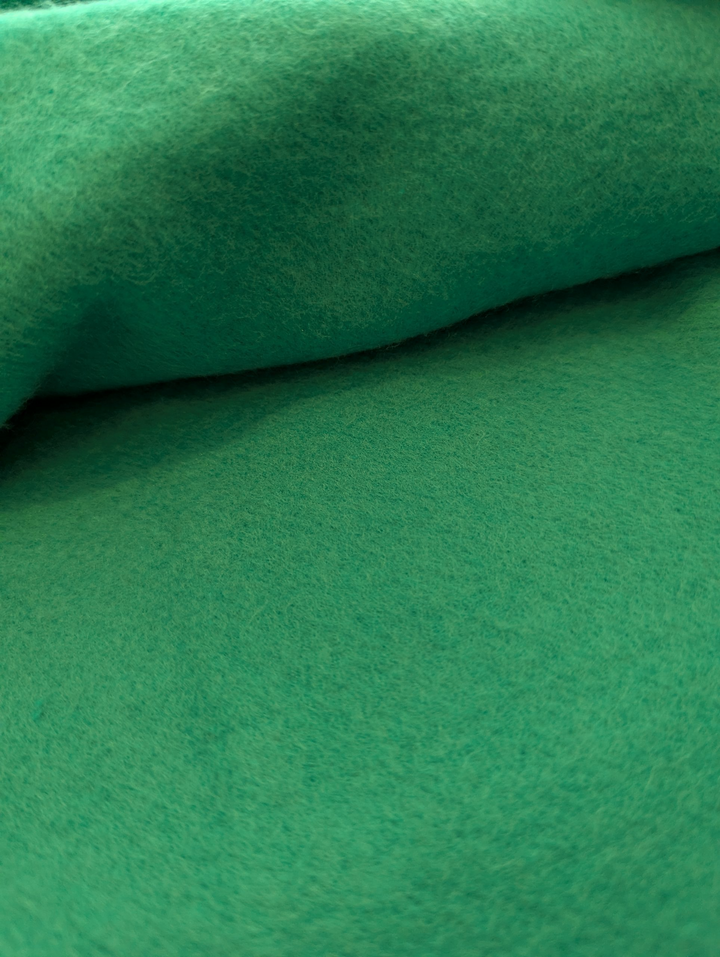Close-up of green fabric texture