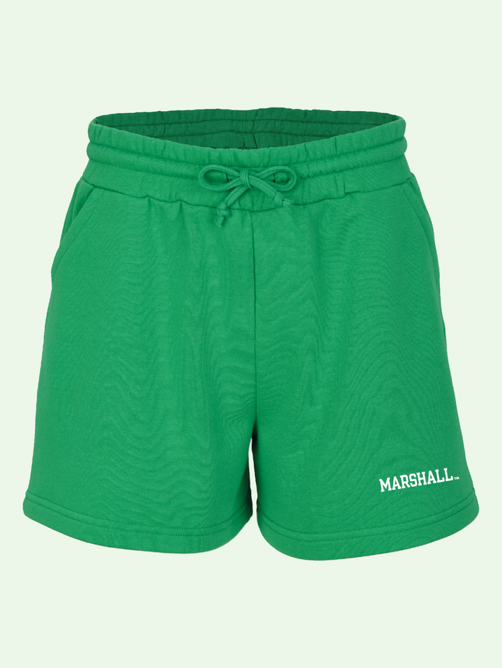 front shot of the fleece shorts