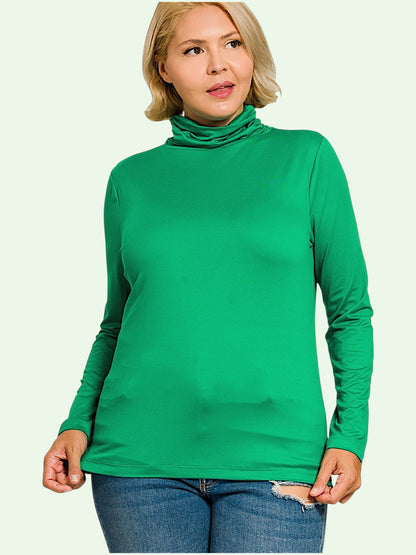 Brushed Turtleneck Top