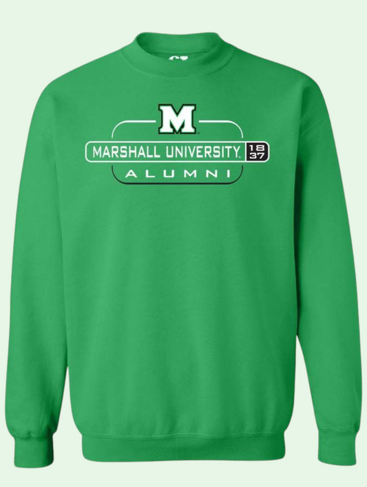 a studio shot of the alumni sweatshirt
