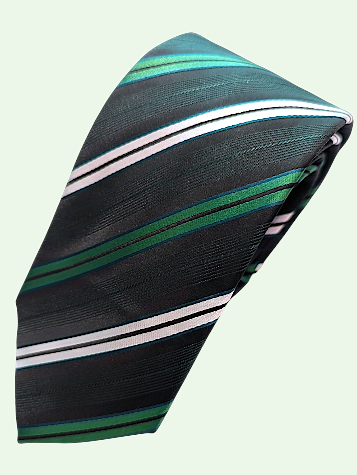 studio shot of the parallel lines tie