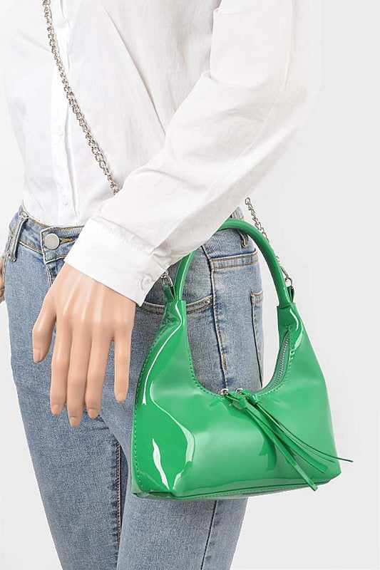 Patent Minibag Crossbody