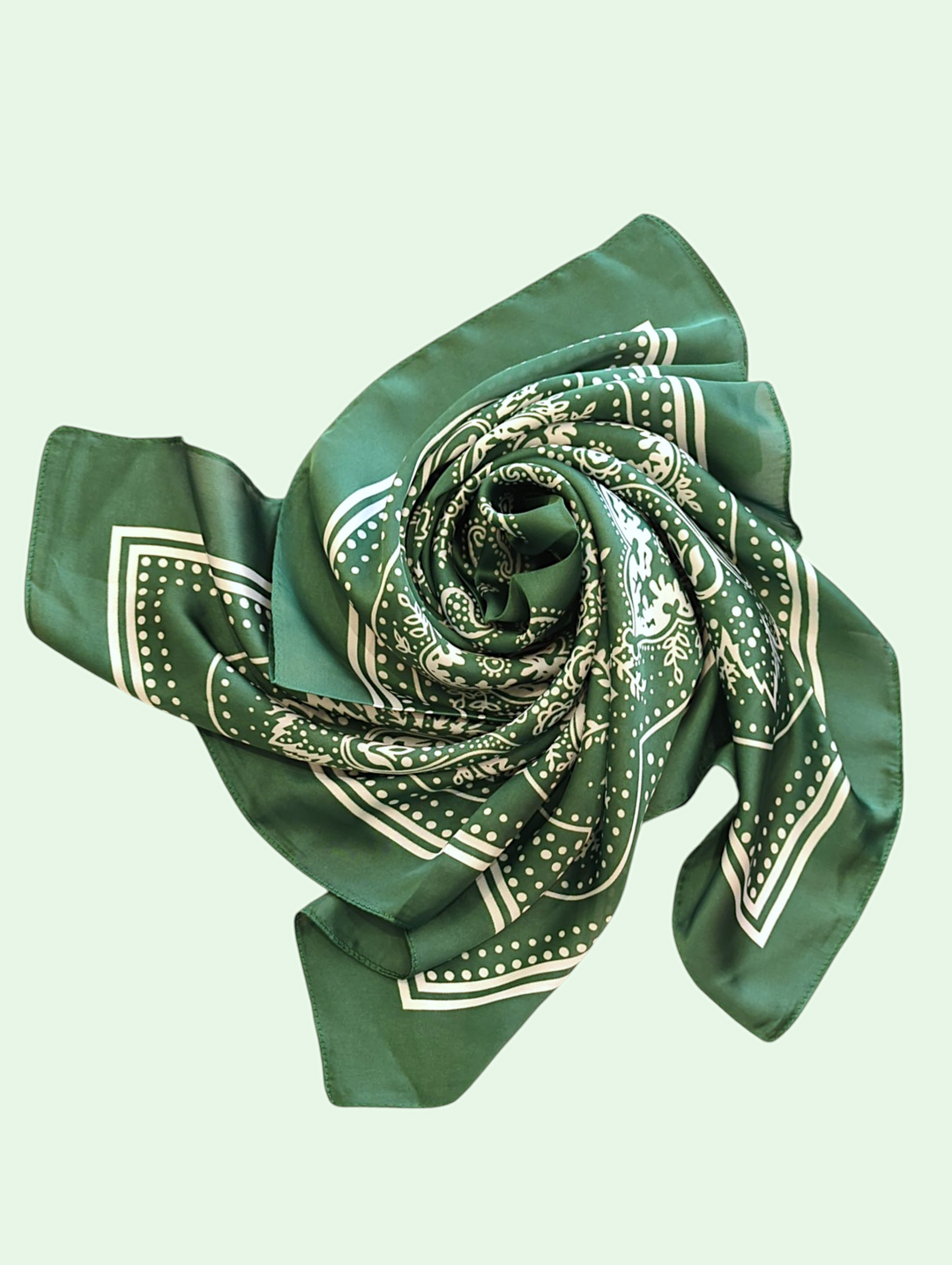 a  view of the paula scarf twisted into a design