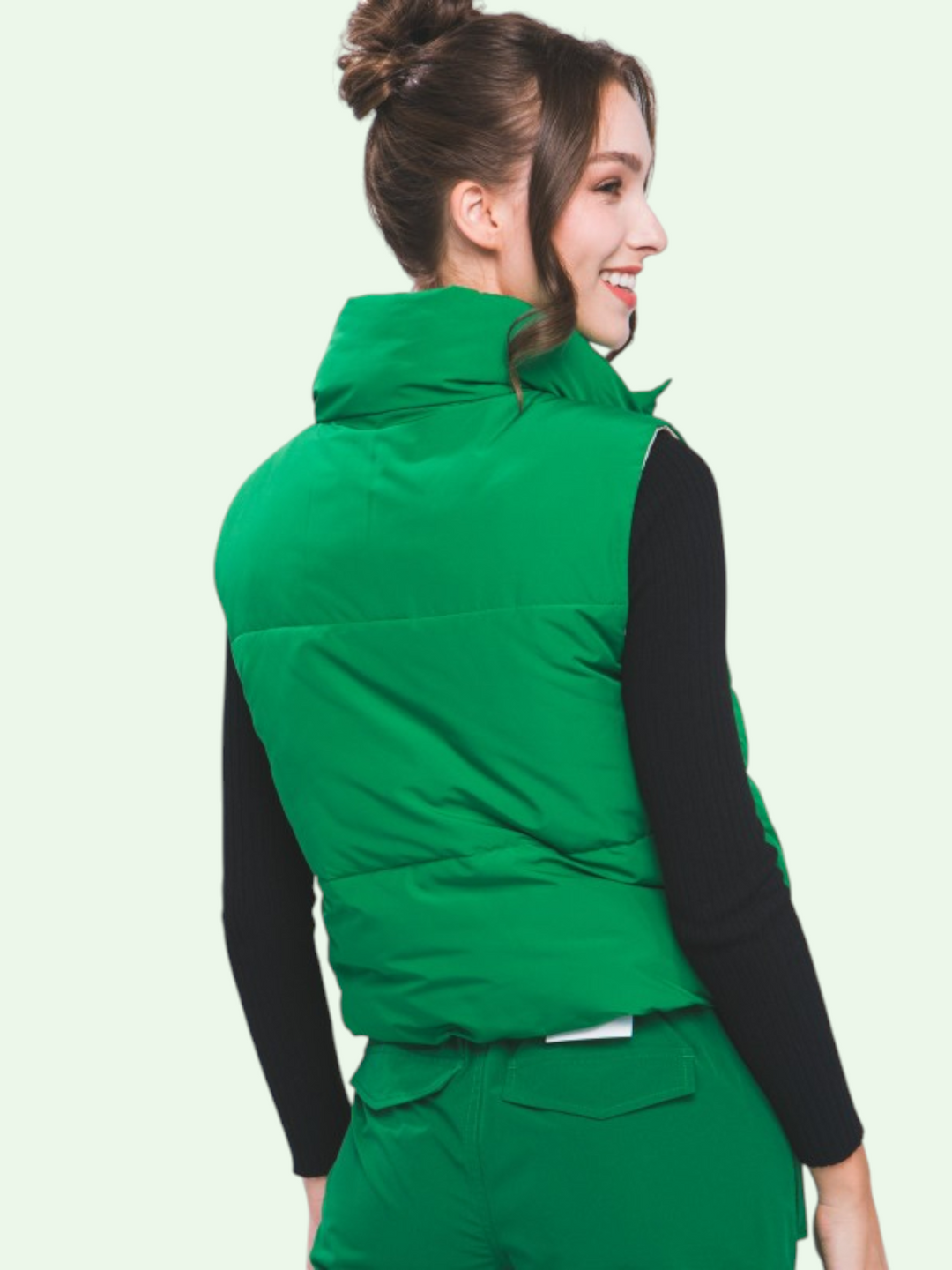 Woven Reversible Puffer Vest