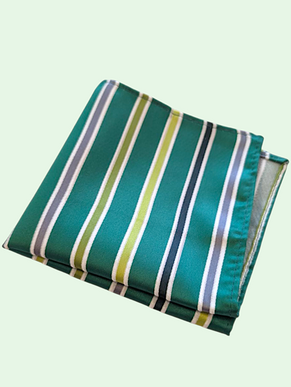 Bright Stripe Pocket Square