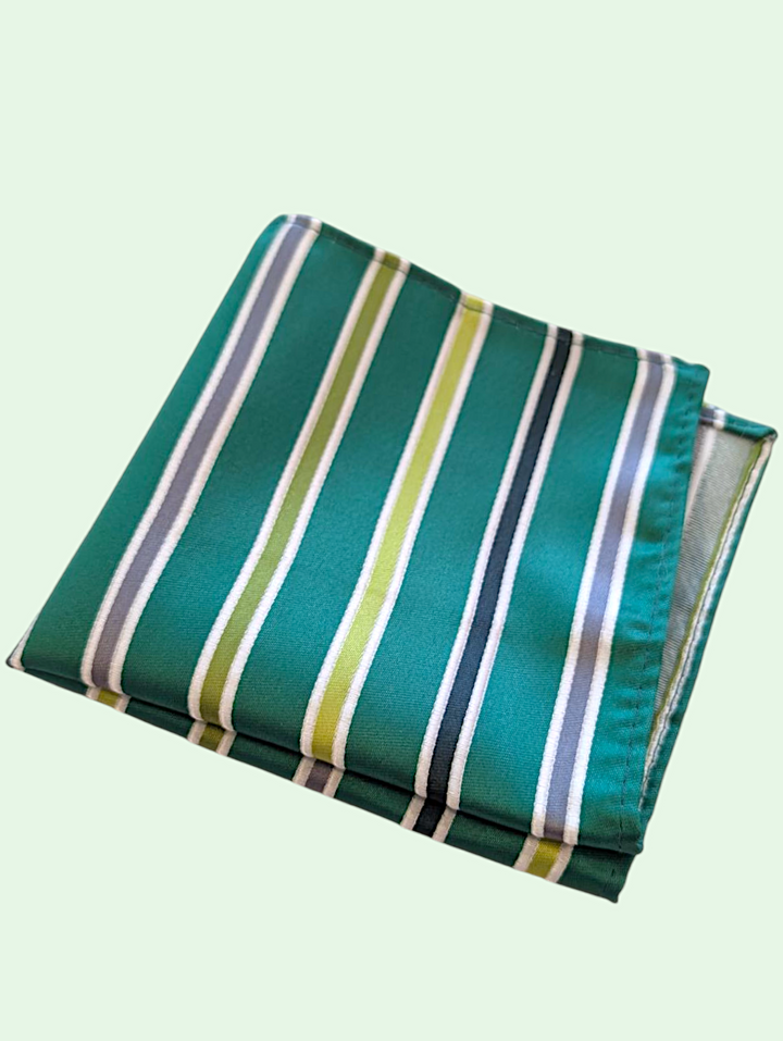 Bright Stripe Pocket Square