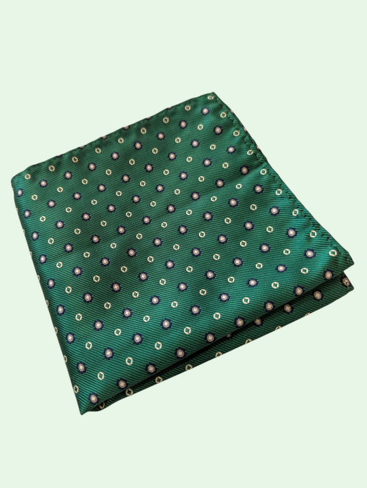 Navy Dot Pocket Square