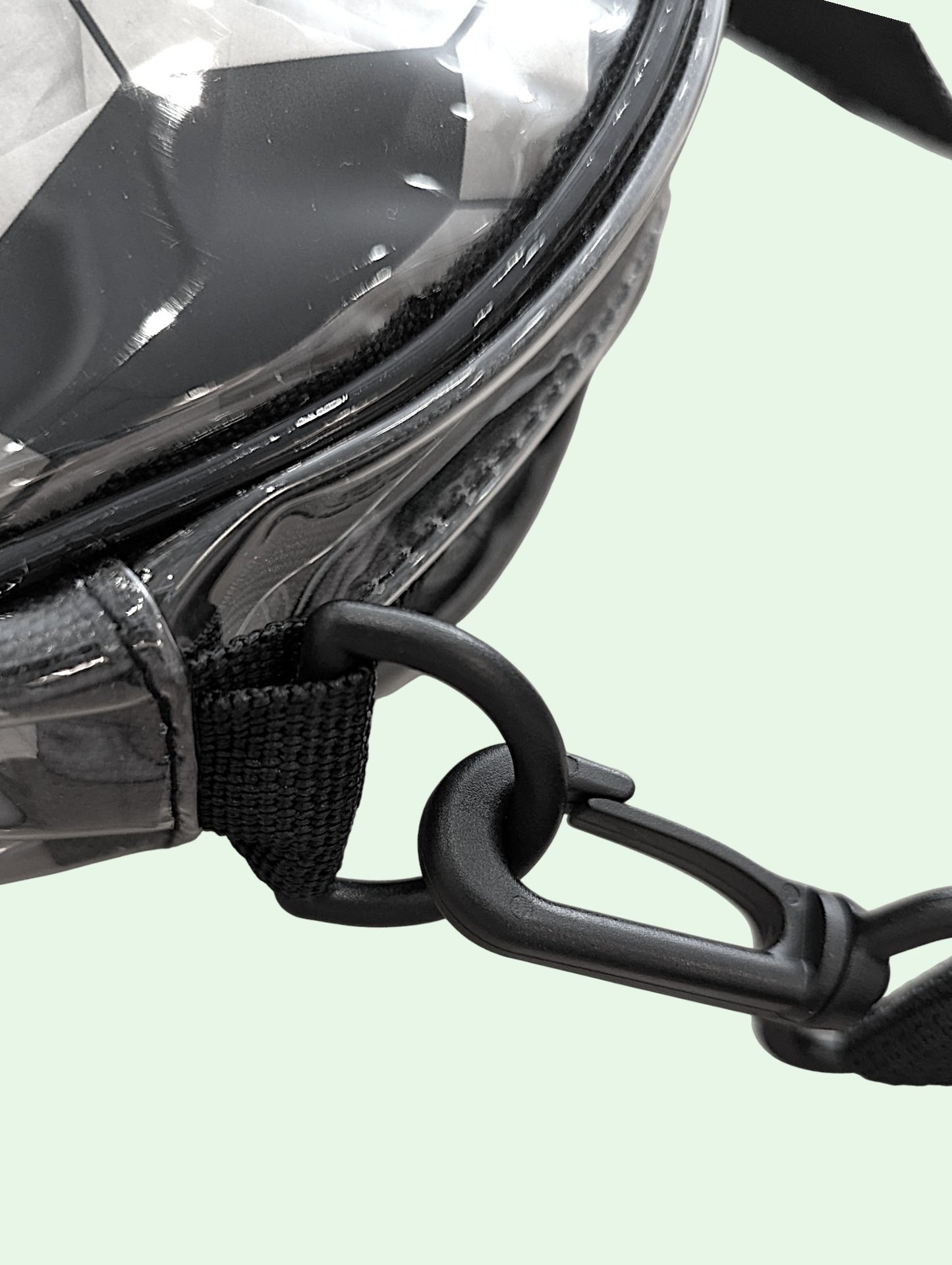 Soccer Ball Clear Crossbody Bag