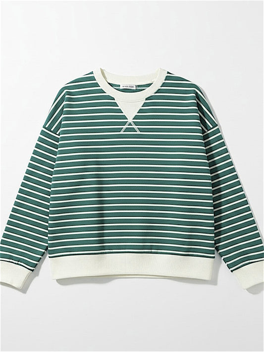 Striped Banded Pullover