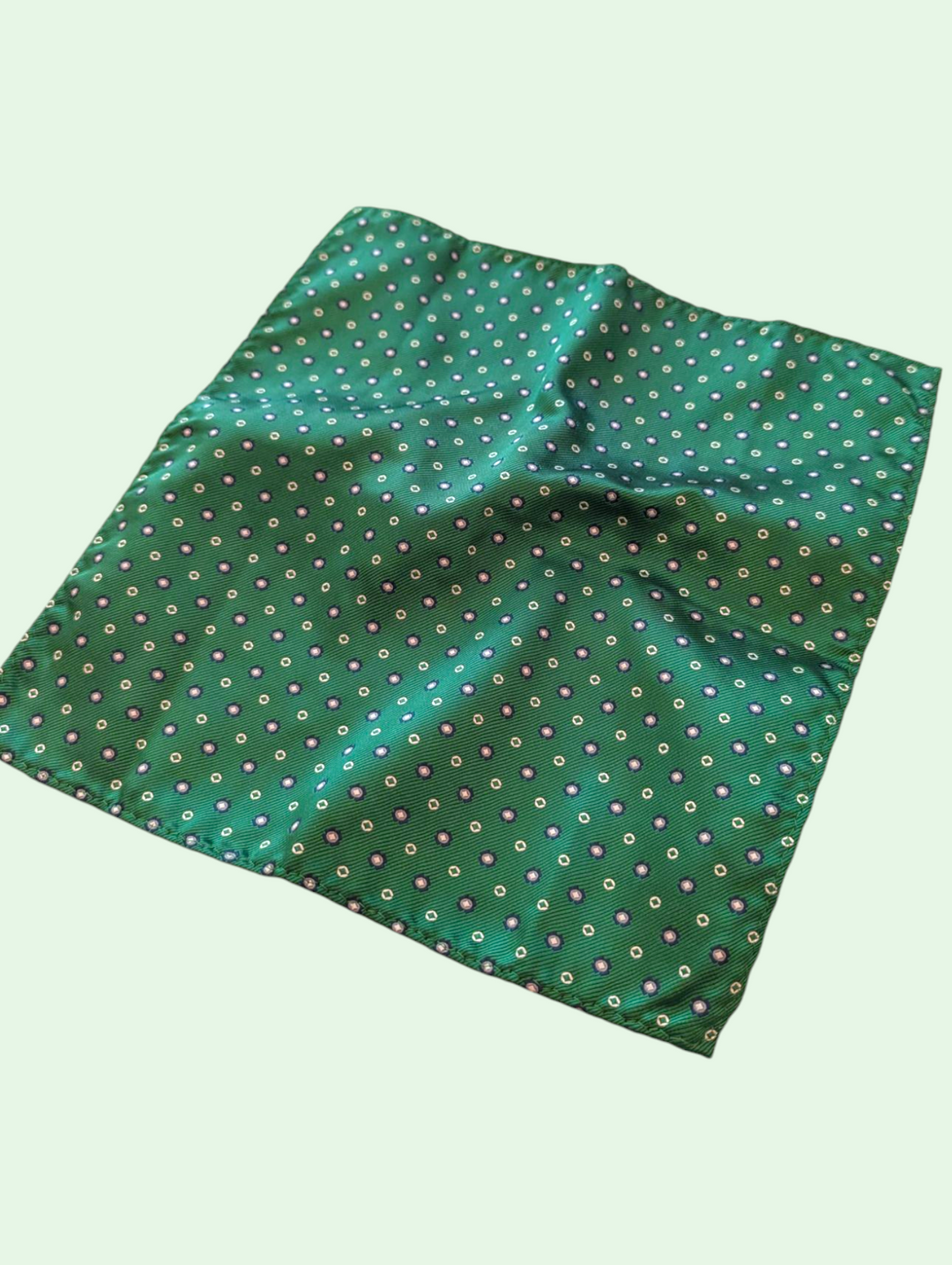 Navy Dot Pocket Square