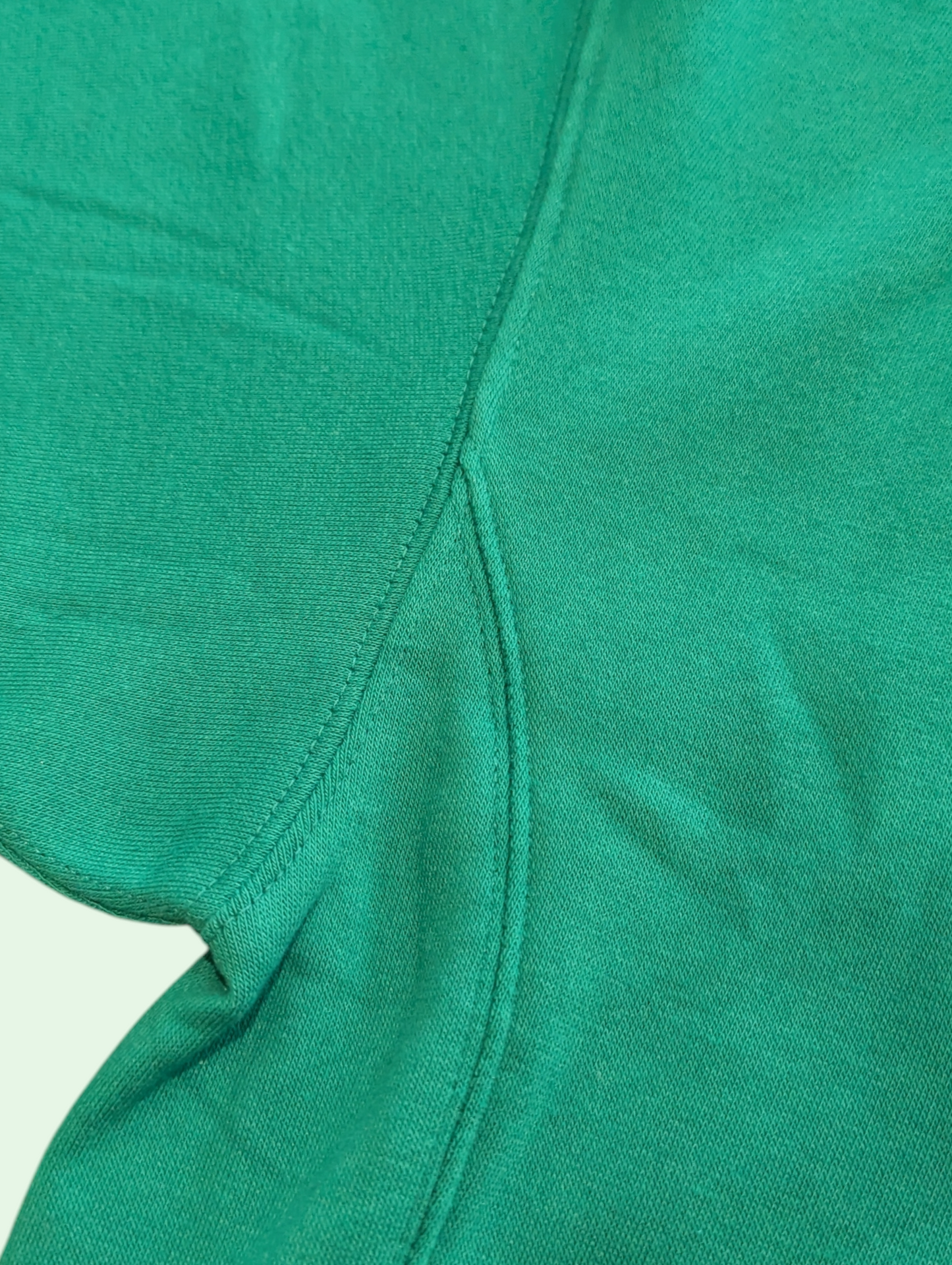 Close-up of a green fabric texture